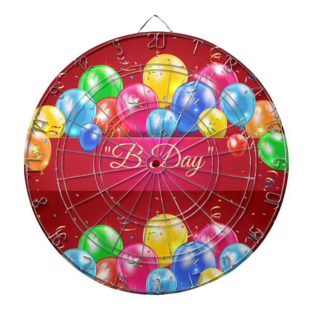 Tabla Dardos "B Day" (Aim, throw, celebrate!)