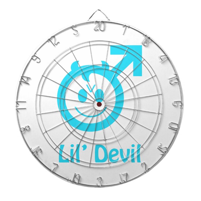 Tabla Dardos Baby Blue Lil Devil MalCE Symbol (Frente)