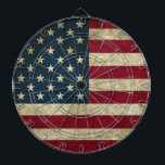 Tabla Dardos Bandeira Americana<br><div class="desc">Grunge American Flag design.Presente perfeito para casa,  escritório ou decoração.</div>
