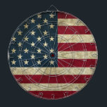 Tabla Dardos Bandeira Americana<br><div class="desc">Grunge American Flag design.Presente perfeito para casa,  escritório ou decoração.</div>