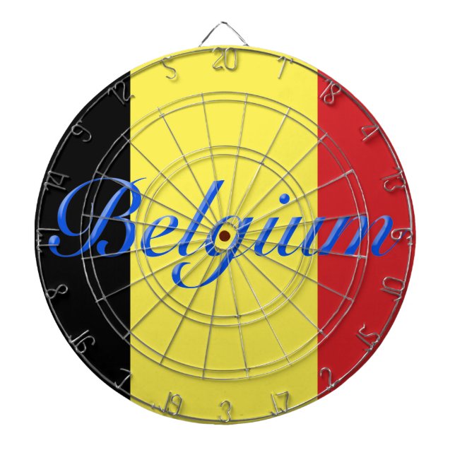 Tabla Dardos Bandeira da Bélgica (Frente)