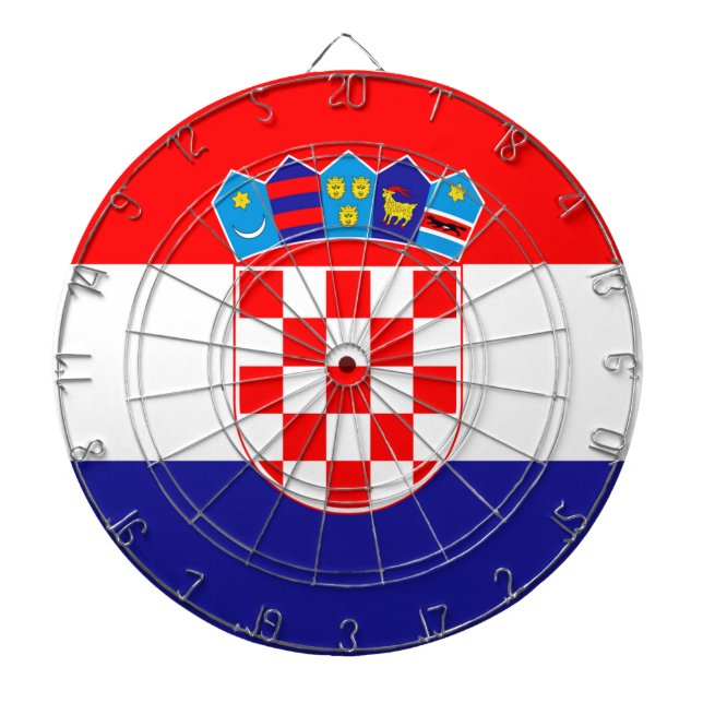 Tabla Dardos Bandeira da Croácia (Frente)
