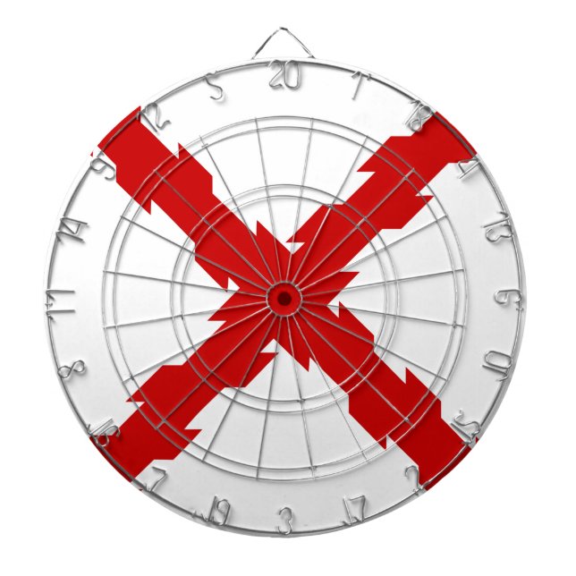 Tabla Dardos Bandeira da Cruz de Borgonha (Frente)