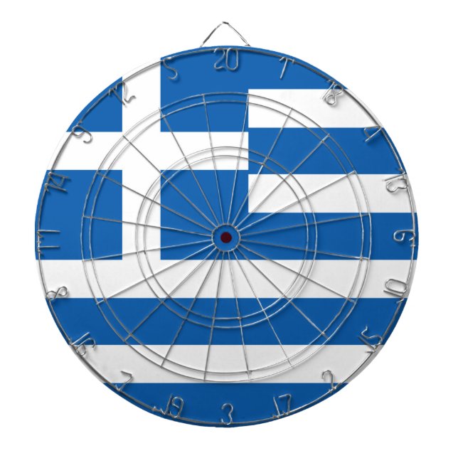 Tabla Dardos Bandeira da Grécia (Frente)