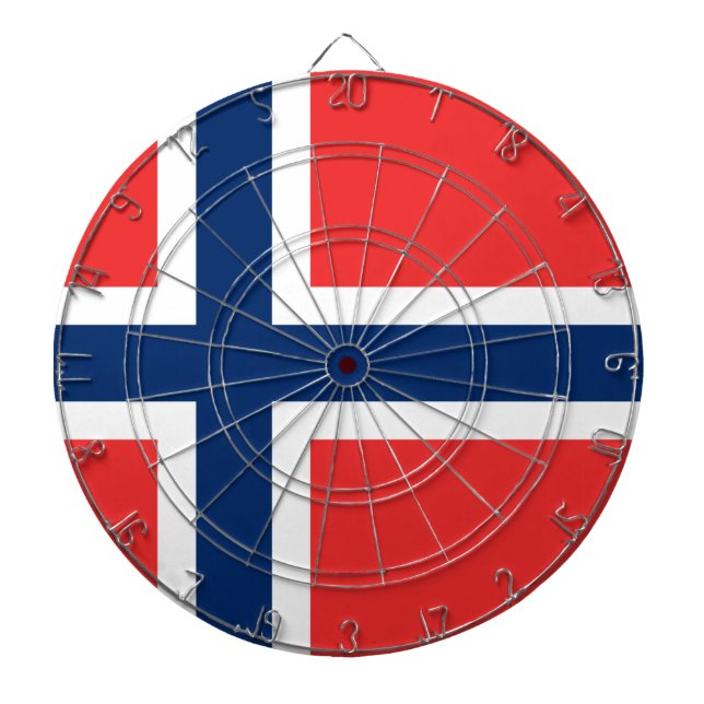 Tabla Dardos Bandeira da Noruega (Frente)