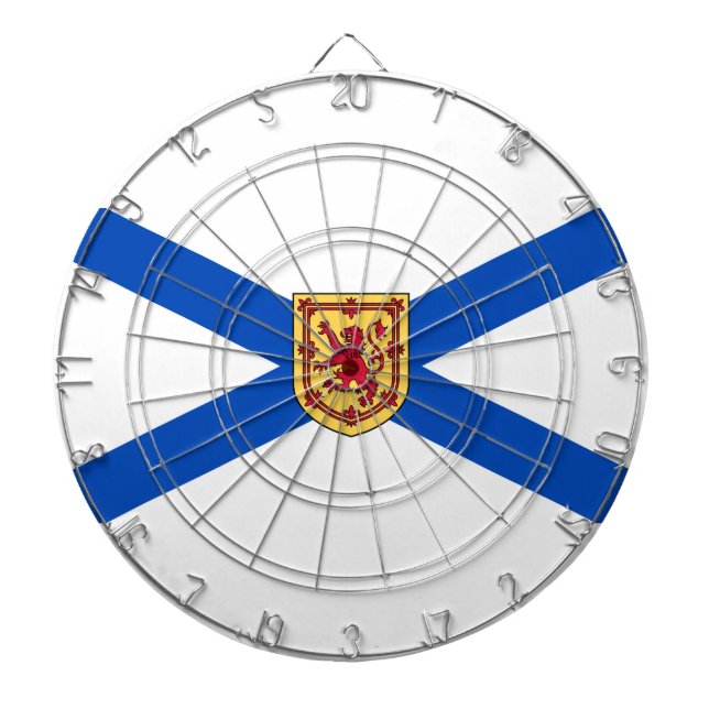 Tabla Dardos Bandeira da Nova Escócia (Província do Canadá) (Frente)