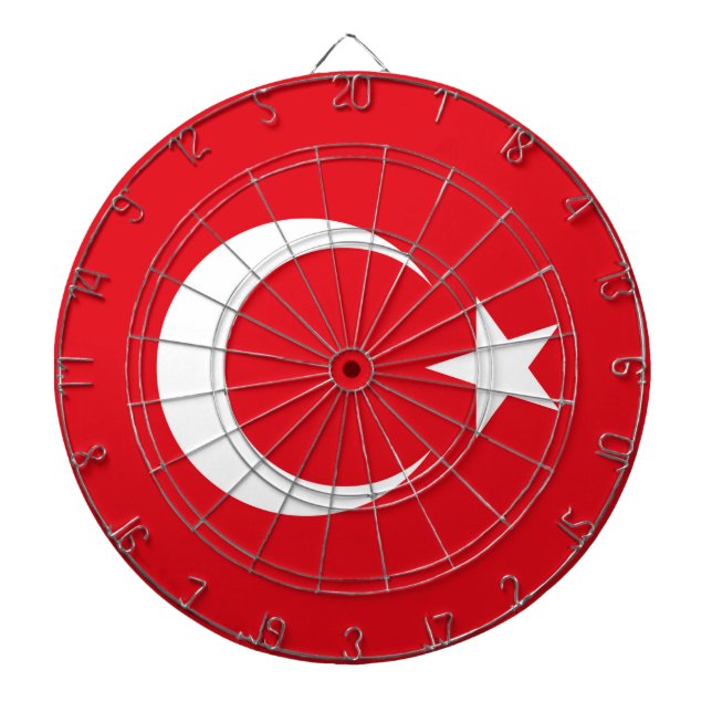 Tabla Dardos Bandeira da Turquia (Frente)