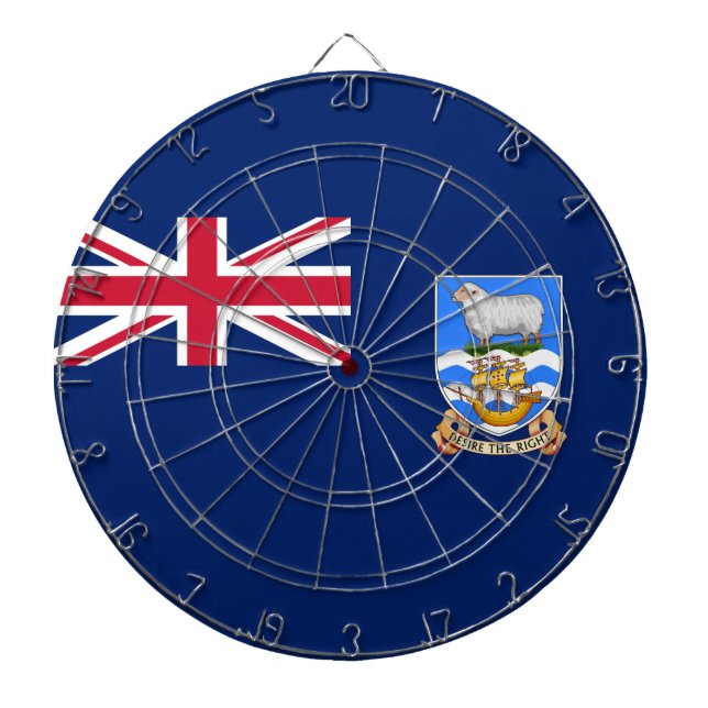 Tabla Dardos Bandeira das Ilhas Falkland (Território Britânico) (Frente)