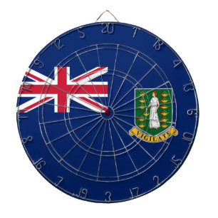 Tabla Dardos Bandeira das Ilhas Virgens Britânicas (BVI)