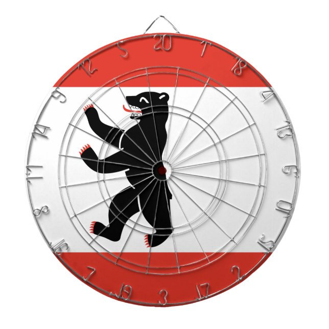 Tabla Dardos Bandeira de Berlim (cidade alemã) (Frente)