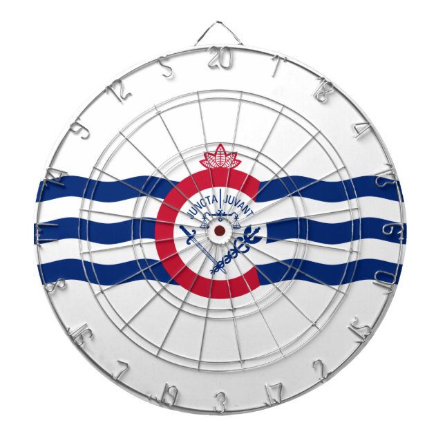 Tabla Dardos Bandeira de Cincinnati (Ohio) (Frente)