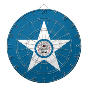 Tabla Dardos Bandeira de Houston, Texas Dartboard With Dart