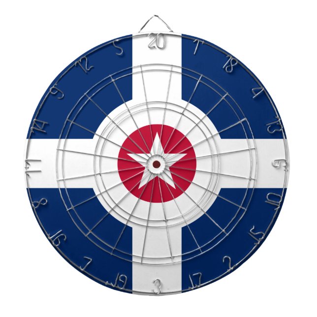 Tabla Dardos Bandeira de Indianápolis, Indiana Dartboard With D (Frente)