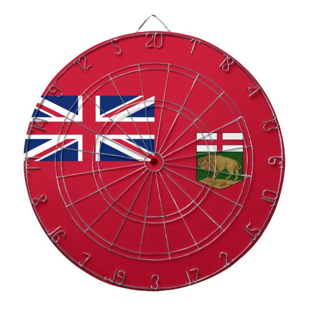 Tabla Dardos Bandeira de Manitoba (Frente)
