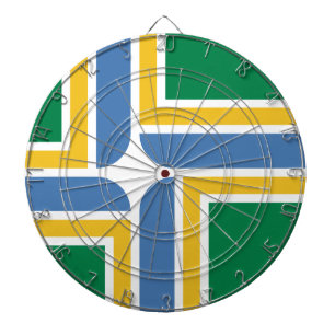 Tabla Dardos Bandeira de Portland, Oregon Dartboard