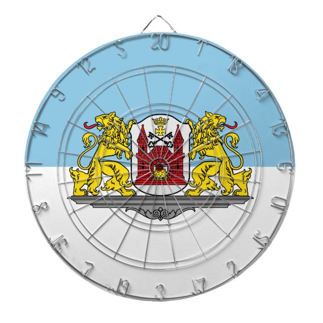 Tabla Dardos Bandeira de Riga, Letônia Alvo de dardos (Frente)