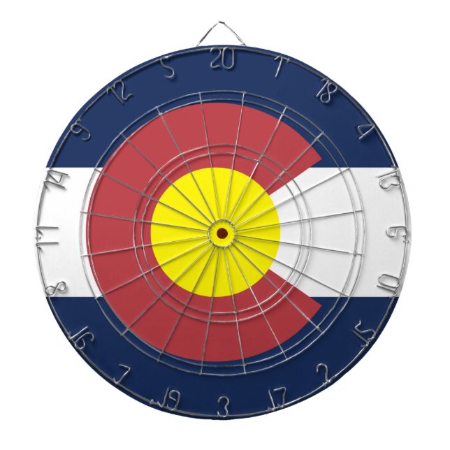 Tabla Dardos Bandeira do Colorado (Frente)
