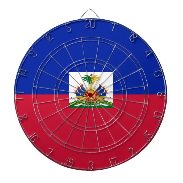 Tabla Dardos Bandeira do Haiti (Frente)