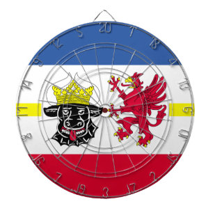 Tabla Dardos Bandeira do Meclemburgo-Pomerânia Ocidental