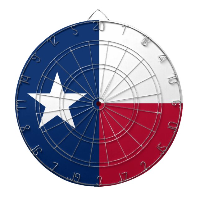 Tabla Dardos Bandeira do Texas: Longhorns, O Estado da Estrela  (Frente)