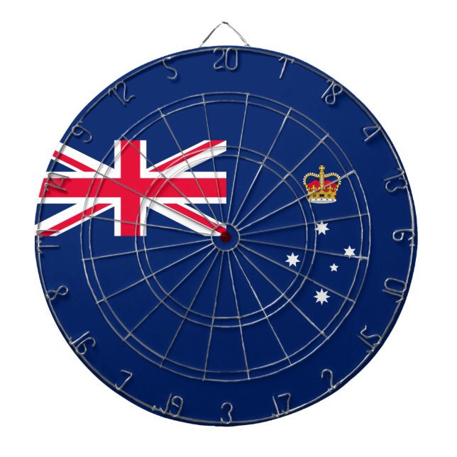 Tabla Dardos Bandeira Estadual de Victoria (Austrália) (Frente)