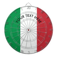 Bandeira italiana do dartboard do costume de