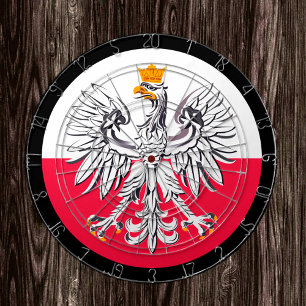 Tabla Dardos Bandeira Polonesa Dartboard & dardos / conselho de