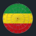 Tabla Dardos Bandeira Rastafarian Rasta Etiópia<br><div class="desc">As cores vermelha, verde e amarela representam a bandeira do Rastafarianismo, mas são também uma bandeira da Etiópia. Aqui está um presente rasta de alta qualidade e um design excelente para todos os rastafarianos. Visite nossa loja para encontrar presentes mais legal no rasta e outras ideias de presentes no mundo....</div>