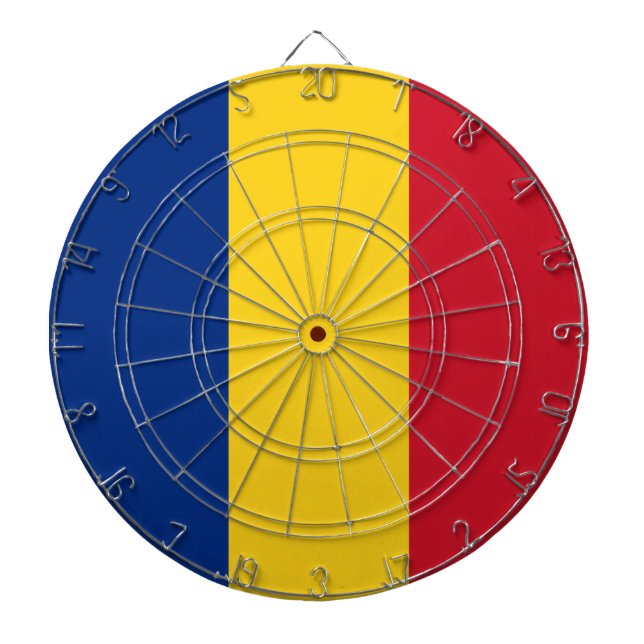 Tabla Dardos Bandeira romena (Romênia) (Frente)