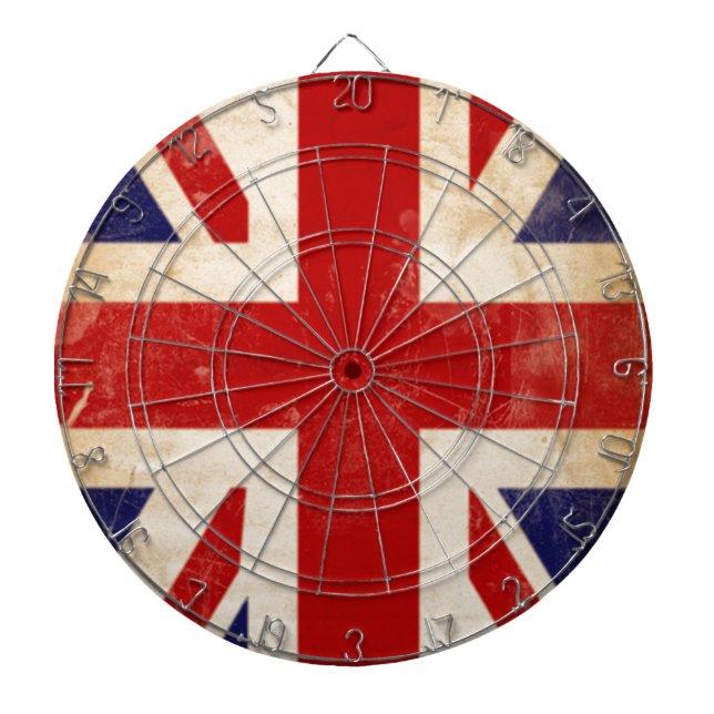 Tabla Dardos Bandeira Union Jack Britânica (Frente)