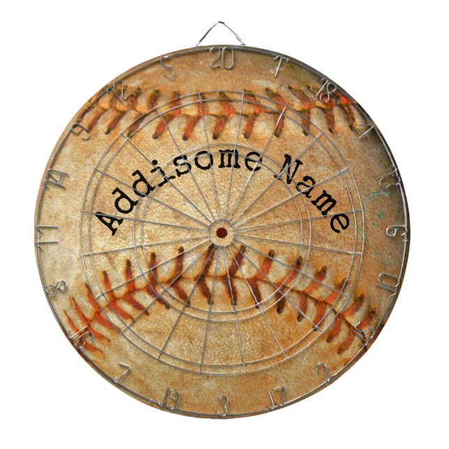 Tabla Dardos Basebol Vintage Personalizado (Frente)