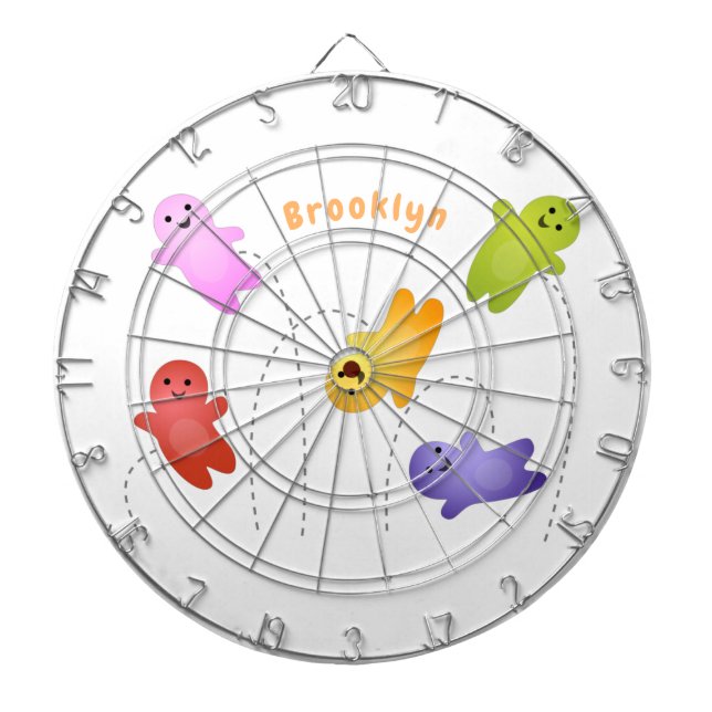 Tabla Dardos Bebês bonitos de geleia doce desenho animado (Frente)