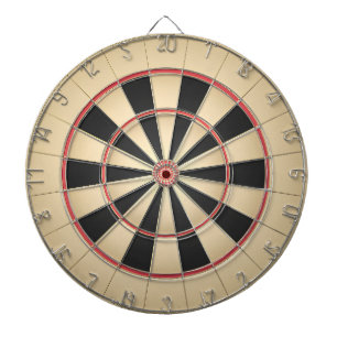 Tabla Dardos Beige e Red Dartboard