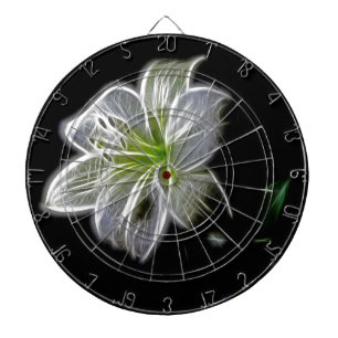 Tabla Dardos Beleza natural da flor branca