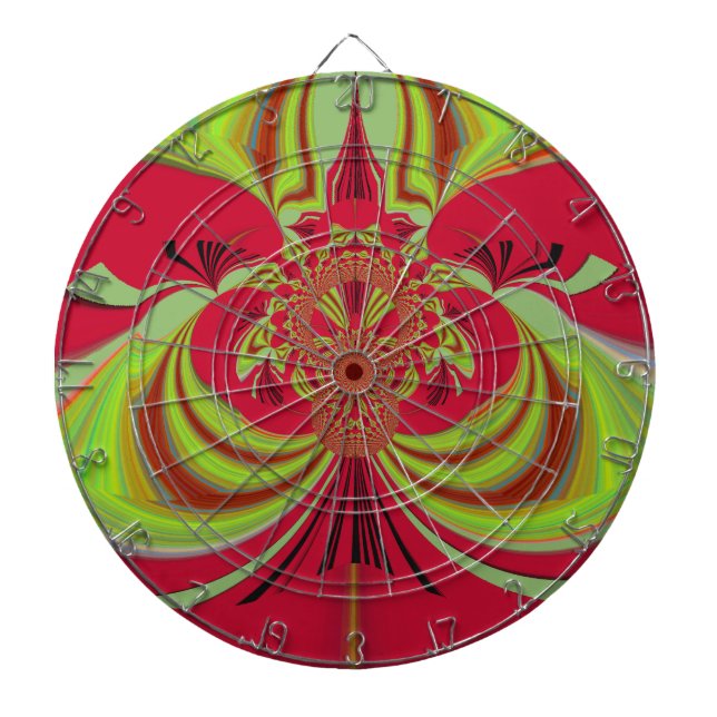 Tabla Dardos Belo design vermelho. Co vetor de inspiração (Frente)