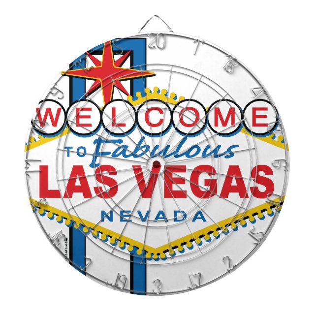 Tabla Dardos Bem-vindo a Las Vegas Fabulosa (Frente)