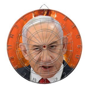 Tabla Dardos Benjamin "Bibi" Netanyahu Primeiro-Ministro de Isr
