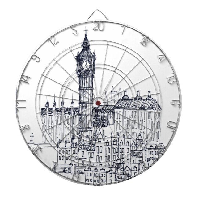 Tabla Dardos Big Ben (Frente)