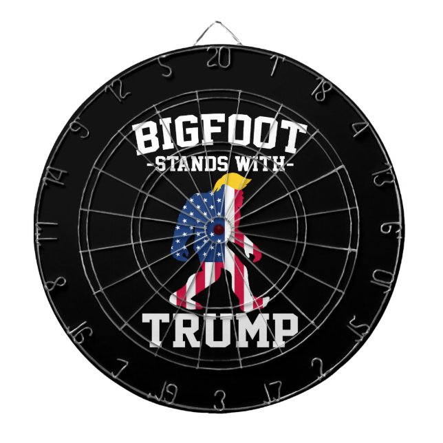 Tabla Dardos Bigfoot Apoia Trump Eleições 2024 (Frente)