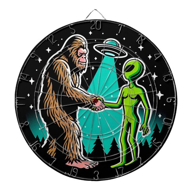 Tabla Dardos Bigfoot responde à Alienígena (Frente)