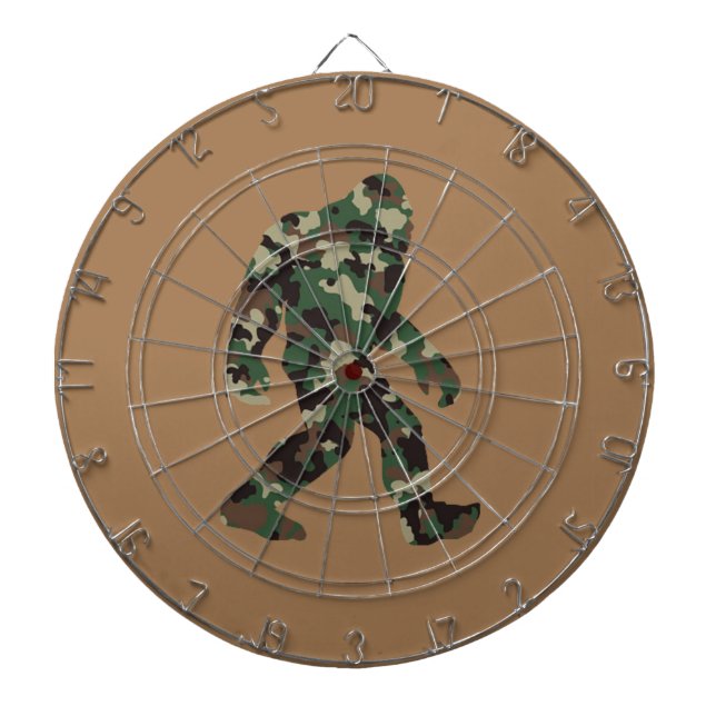 Tabla Dardos Bigfoot Sasquatch Camuflagem (Frente)