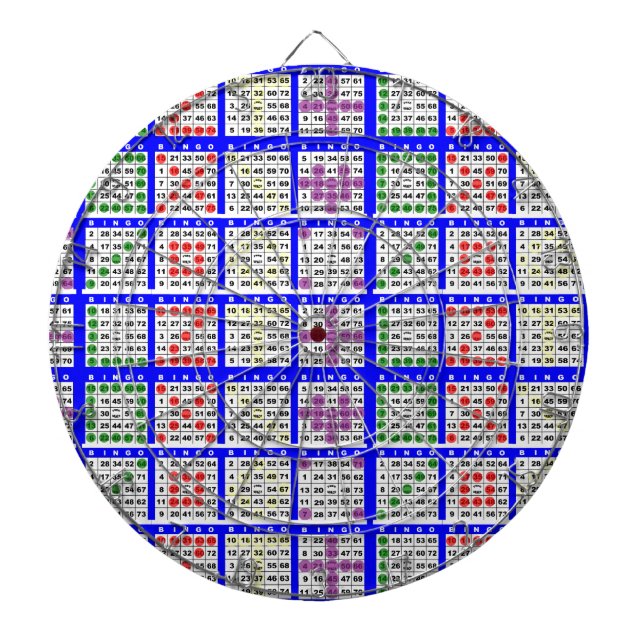 Tabla Dardos Bingo Game Padrões Large Grid (Frente)