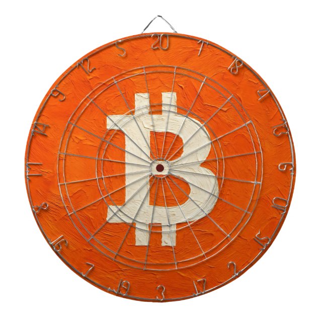 Tabla Dardos Bitcoin Padrão (Óleo, Estilo: 4) (Frente)
