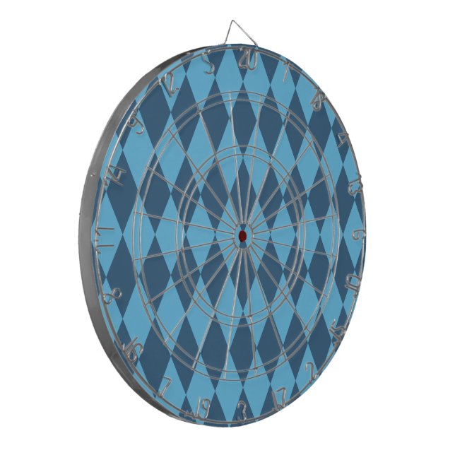 Tabla Dardos Blue Bavaria Rhombus Flag Pattern (Frente Esquerda)