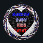 Tabla Dardos Blue Black Hakuna Matata Baby Kids Design.png<br><div class="desc">Prepare-se para ter o seu coração derretido com o encantador "Baby Kids Inspirational Luminous Hearts Pattern Design"! Esta criação cativante é uma celebração da alegria pura e inocente que irradia dos pequenos de nossas vidas, e não podemos esperar para compartilhá-la com vocês. Quer você esteja procurando pelo presente perfeito para...</div>