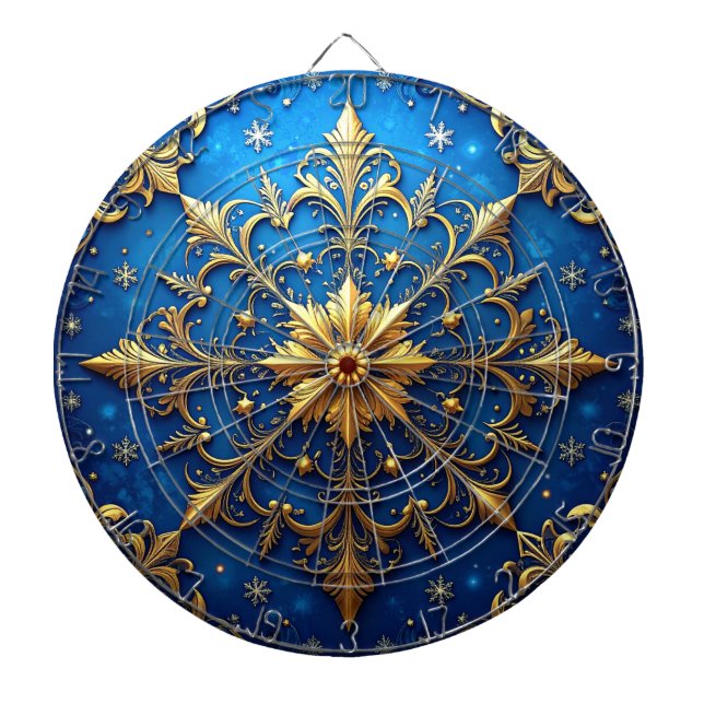 Tabla Dardos Blue Decorative Floral Dartboard (Frente)