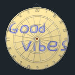 Tabla Dardos boas vibrações, texto<br><div class="desc">bela arte</div>