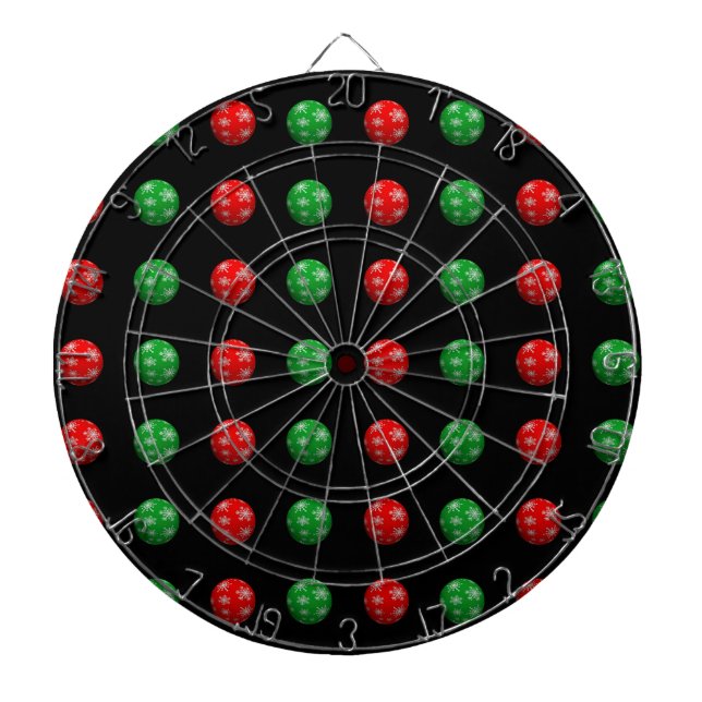 Tabla Dardos Bolas de Natal 3D (Frente)