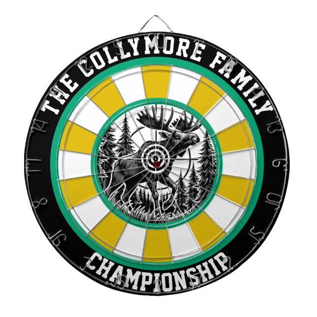 Tabla Dardos Bold Moose - Arte Florestal-Alvo (Frente)