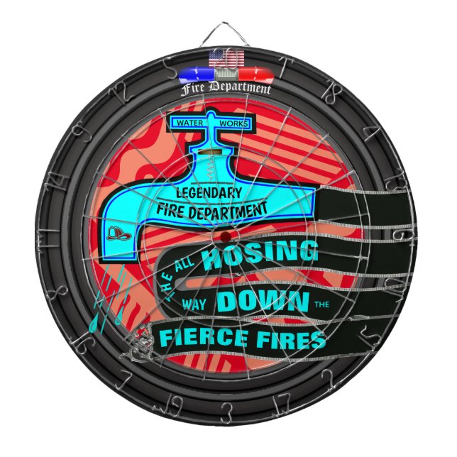 Tabla Dardos Bombeiros Personalizados (Frente)